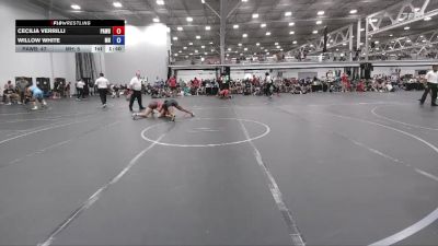 130 lbs Round 1 (6 Team) - Cecilia Verrilli, PA West Black vs Willow White, Miami Hawks