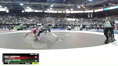 132 lbs Cons. Round 4 - Riley Workman, Nampa Christian vs Jayden Proctor, Columbia