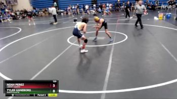 120 lbs Round 4 - Tyler Haneborg, North Platte vs Noah Perez, Liberty North