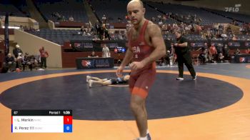 67 lbs Champ. Round 3 - Lenny Merkin, New York Athletic Club vs Robert Perez 111, Sunkist Kids Wrestling Club