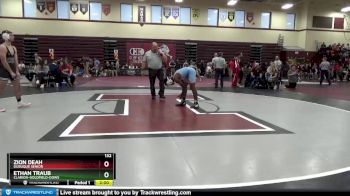 132 lbs Round 2 - Ethan Traub, Clarion-Goldfield-Dows vs Zion Deah, Dubuque Senior