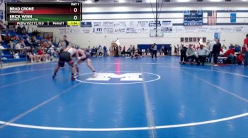 138 lbs Cons. Round 3 - Erick Winn, Booker T Washington vs Brad Crone, Mannford