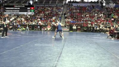 3A-113 lbs Cons. Semi - Benjamin Walsh, Ankeny vs Weston Porter, Lewis Central