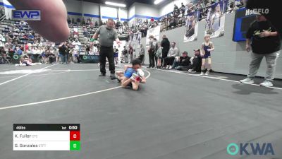 49 lbs Consi Of 8 #2 - Kasen Fuller, Comanche Takedown Club vs Giovanni Gonzales, Standfast