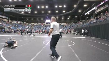 141 lbs Cons. Round 3 - Aidan Watts, Concordia (Neb.) vs Jameal Agnew, Pratt Community College