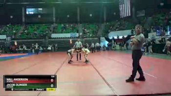 120 lbs Champ. Round 2 - Will Anderson, Athens vs Jacob Olinger, Hayden