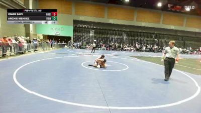106 lbs Cons. Round 4 - Omar Safi, Roseville vs Archie Mendez, Fernley