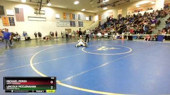 132 lbs Quarterfinal - Michael Persh, West Torrance vs Lincoln McClenahan, Granada Hills