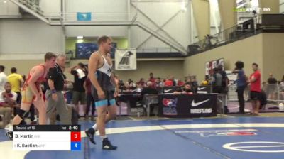 79 kg Round Of 16 - Bryce Martin, Indiana University vs Kimball Bastian, Utah Valley RTC