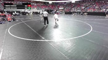 D2-113 lbs Quarterfinal - Shane Rochon, Dodgeville vs Bently Nowak, Coleman