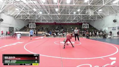 133 lbs Quarterfinal - Ben Quilpa, Sacramento City College vs Diego Jasso, Cerritos College