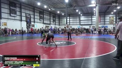 144 lbs Placement Matches (8 Team) - Evan Mason, CAPITAL CITY WRESTLING CLUB vs Anthony Williams, HEAVY HITTING HAMMERS