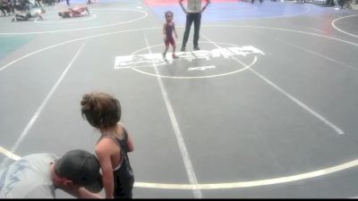 43 lbs Consi Of 4 - Ebin Baker, Creede Miners Wrestling vs Serenity Gallegos, La Gente WC