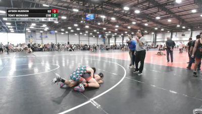 120 lbs Round 1 (9am Saturday) - Tony Mowash, CTWHALE vs Ayden Hudson, Rebellion