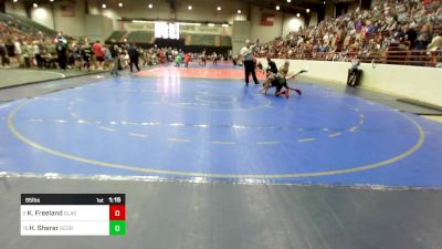 85 lbs Round Of 16 - Kashta Freeland, Glasgow Wrestling Academy vs Henry Sherer, Georgia