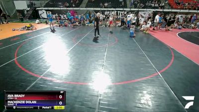 87 lbs Round 2 (8 Team) - Ava Brady, Utah vs Mackenzie Dolan, Idaho