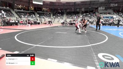 83 lbs Rr Rnd 2 - Lily Carson, Owasso Takedown Club vs Brea Brown, Coweta Tiger Wrestling