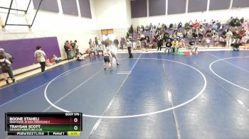 135 lbs Cons. Round 3 - Boone Staheli, Bear River Jr High Wrestling C vs Traygan Scott, Cougars Wrestling Club