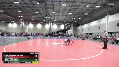 120 lbs Cons. Round 4 - Carter Foglesong, Carl Junction vs Riley Sumner, Lafayette (Wildwood)