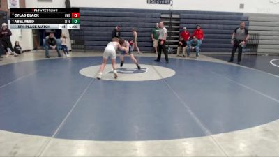90 lbs 5th Place Match - Abel Reed, Southern Idaho Training Center vs Cylas Black, Homedale Wrestling Club
