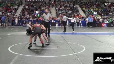 110 lbs Champ. Round 1 - Carson Kinsman, Olathe Raptor vs Za`Vion Butler, Atchison