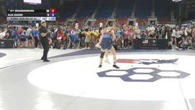 115 lbs Cons. Sub-rd Of 32 - Ivy Brandenburg, Minnesota vs Alia Baker, Texas