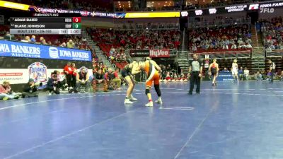 2A-165 lbs Champ. Round 2 - Adam Baier, Red Oak vs Blake Johnson, Eddyville-Blakesburg-Fremont