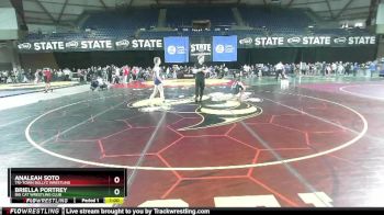 100 lbs Champ. Round 2 - Briella Portrey, Big Cat Wrestling Club vs Analeah Soto, Tri-Town Bullyz Wrestling