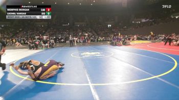 3A Boys 132 lbs Champ. Round 1 - Memphis Morgan, Elmira Boys vs Leonel Vargas, Riverside (Boardman) Boys
