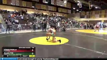 106 lbs Round 2 - Ethan Padilla, California vs Elijah Poe, Servite High School Wrestling