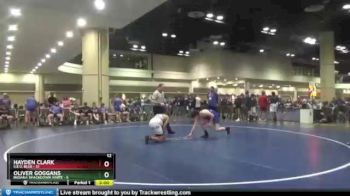 182 lbs Round 3 (10 Team) - Oliver Goggans, Indiana Smackdown White vs Hayden Clark, S.E.O. Blue