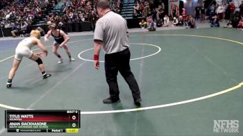 119 lbs 1st Place Match - Titus Watts, Soldotna vs Anan Siackhasone, South Anchorage High School