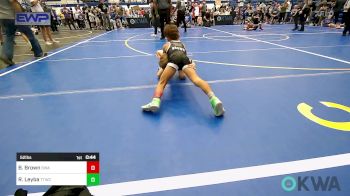 52 lbs Round Of 16 - Bowen Brown, Shelton Wrestling Academy vs Ronnie Leyba, Team Tulsa Wrestling Club