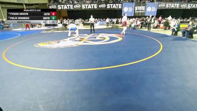 Boys 1A 215 lbs Semifinal - Felix Romero, Montesano vs Tyson Grove, La Center