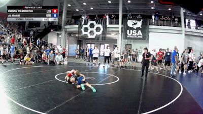 63 lbs Cons. Semis - Brody Czarnecki, Lake Zurich Cubs Wrestling Club vs AJ Marti, Notre Dame Wrestling Club