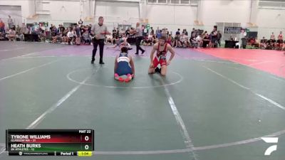 144 lbs Finals (2 Team) - Tyrone Williams, Glasgow WA vs Heath Burks, 84 Athletes