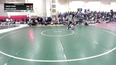 113 lbs Round Of 16 - Miles Yorio, RHAM vs Evan Martin, Bristol Eastern