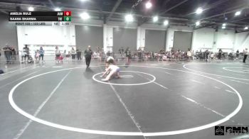 123 lbs Quarterfinal - Amelia Rule, JagWay vs Saana Sharma, The Roc