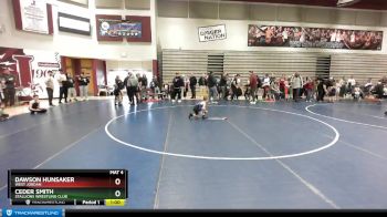 55 lbs Quarterfinal - Ceder Smith, Stallions Wrestling Club vs Dawson Hunsaker, West Jordan