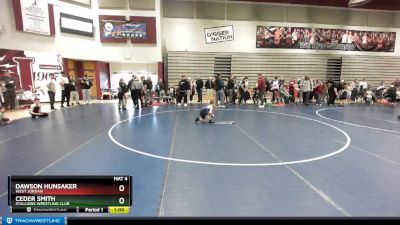 55 lbs Quarterfinal - Ceder Smith, Stallions Wrestling Club vs Dawson Hunsaker, West Jordan