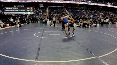 2A 126 lbs Cons. Round 3 - Braulio Nolasco Rayo, Louisburg Magnet High School vs Corbin Young, Madison High School