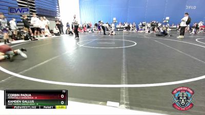 72 lbs Round 3 (4 Team) - Kamden Gallus, East Kansas Eagles Gold vs Corbin Padua, Potentially Dangerous