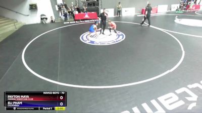 70 lbs Cons. Round 2 - Payton Maya, Madera Wrestling Club vs Eli Pham, California