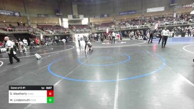 40 lbs Consi Of 8 #1 - Dooley Weatherly, Dumas WC vs Mason Lindenmuth, Pueblo County WC