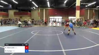 46 kg Consi Of 8 #1 - Athea Valenzuela, Arizona Girls Wrestling vs Mia Zuniga, Ascend Wrestling Academy