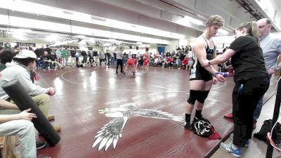 285 lbs Quarterfinal - Nathan Malloy, Wells vs Jon Lettre, Cony