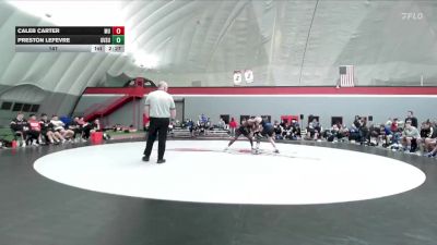 141 lbs Finals (2 Team) - Preston LeFevre, Grand Valley State vs Caleb Carter, Maryville