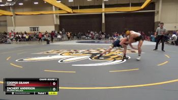 141 lbs Champ. Round 2 - Cooper Gilham, Lycoming vs Zachery Anderson, Baldwin Wallace