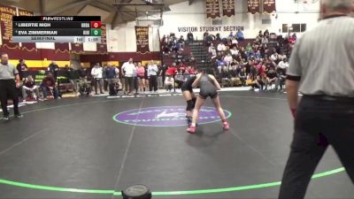 105 lbs Semifinal - Libertie Nigh, Urbana High School vs Eva Zimmerman, Hillcrest Hs