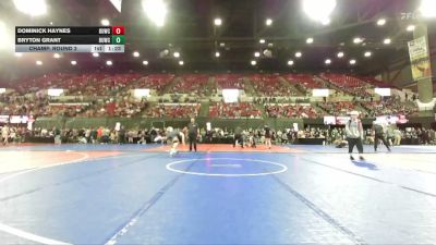 137 lbs Champ. Round 2 - Bryton Grant, CODY WRESTLING CLUB vs Dominick Haynes, Mountain Man Wrestling
